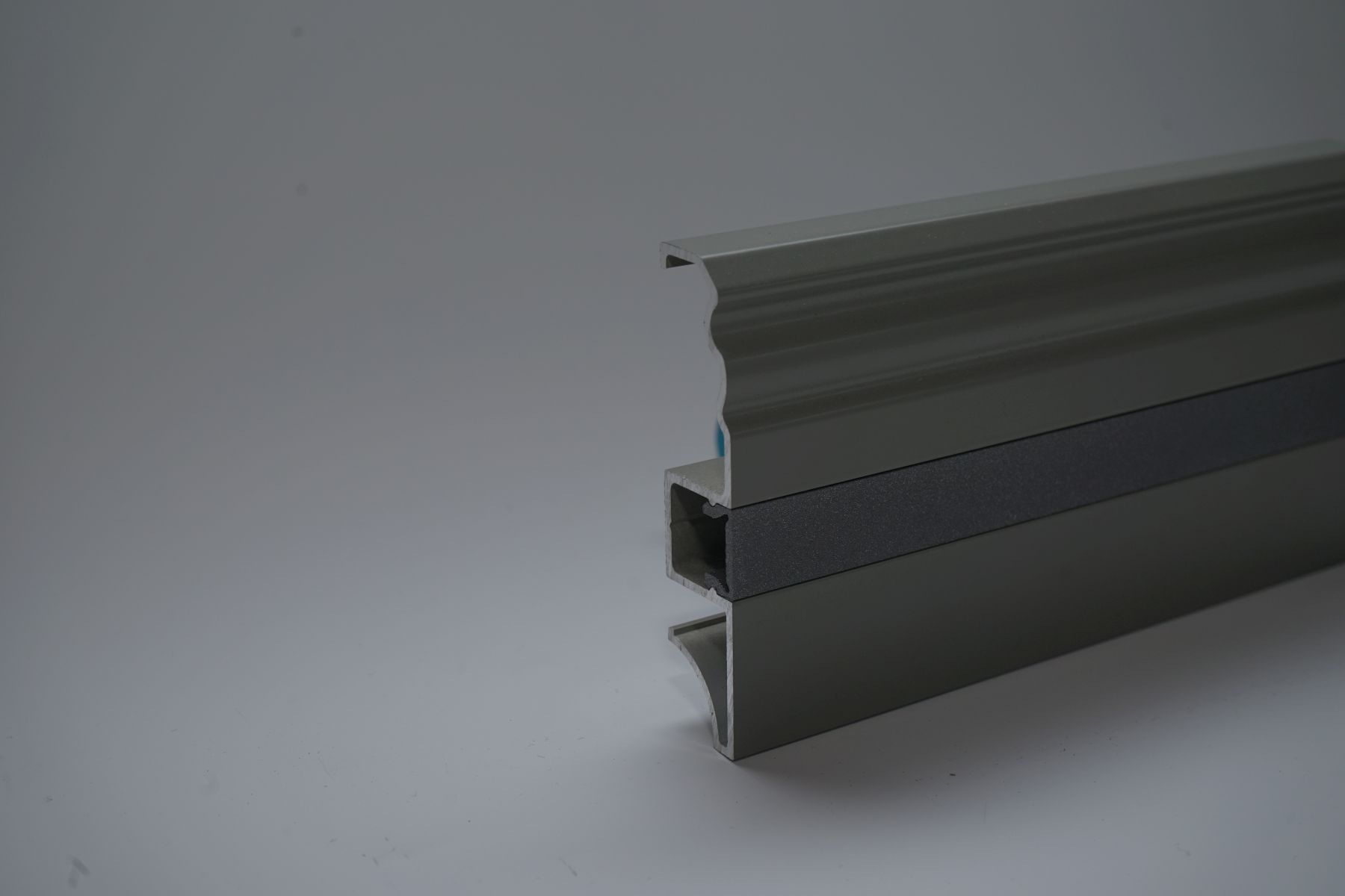 KuPro Aluminiumfussleiste grau/anthrazit