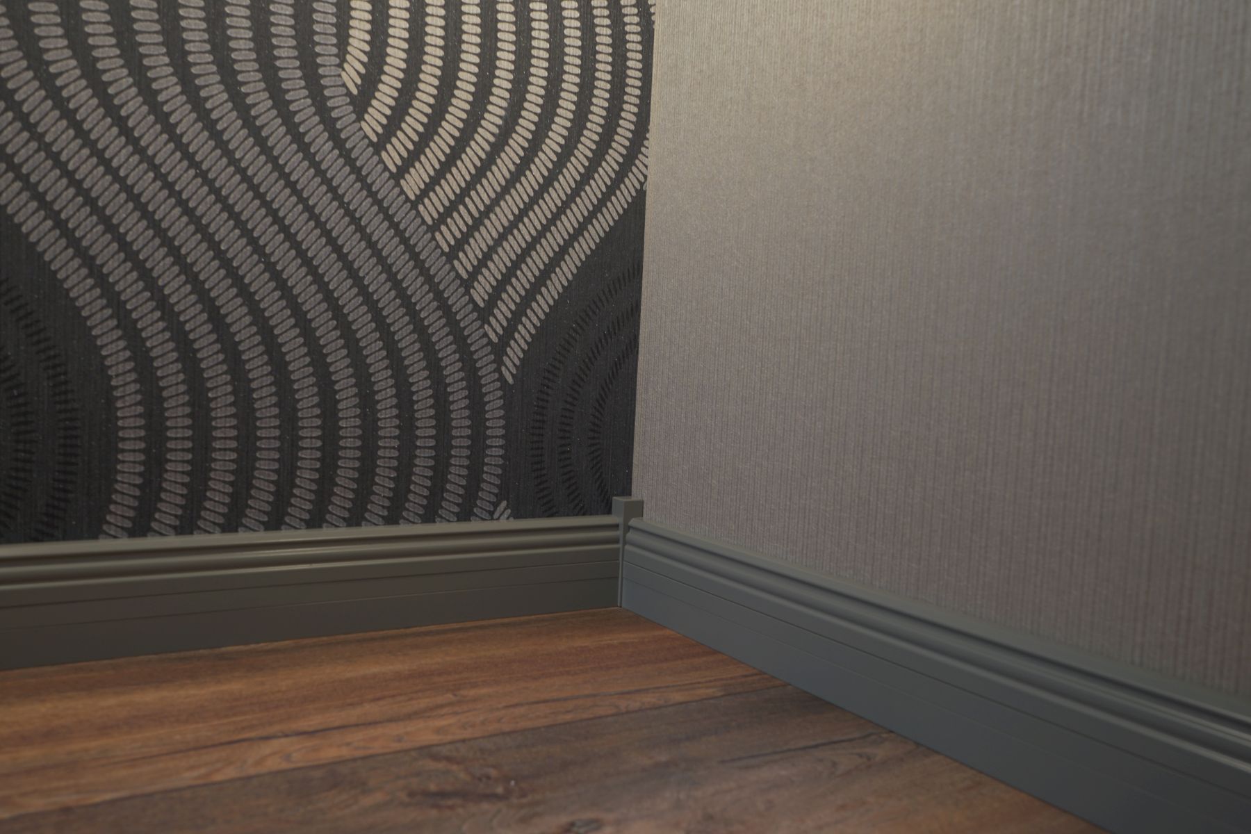 KuPro Aluminiumfussleiste grau/grau